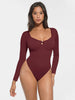 The Ribbed Scoop Bodysuit
